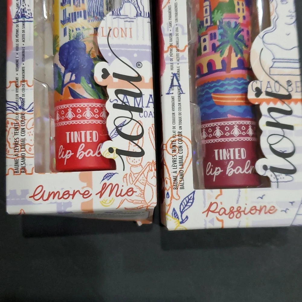 2pack Fig and Sangiovese vitamin E and Grape‎ seed oil infused tinted lip balms